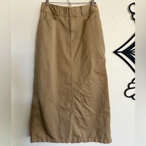 WHITE STAG Women's Khaki Maxi Skirt - Size 6